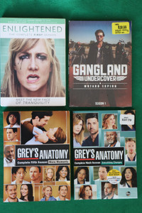 Enlightened 1, Grey's Anatomy 1-9,11, Gangland Undercover 1