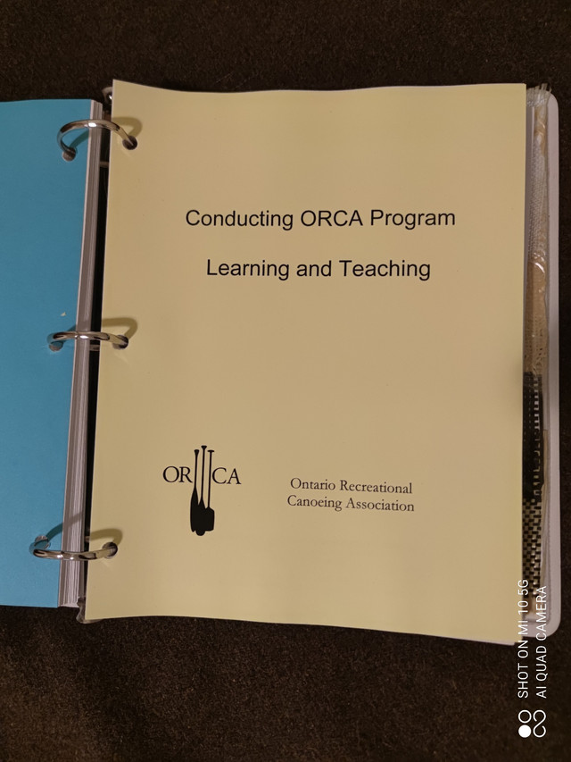 ORCA Canoeing Program binder - free in Free Stuff in City of Toronto - Image 3