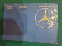 MERCEDES 300 SD Manual