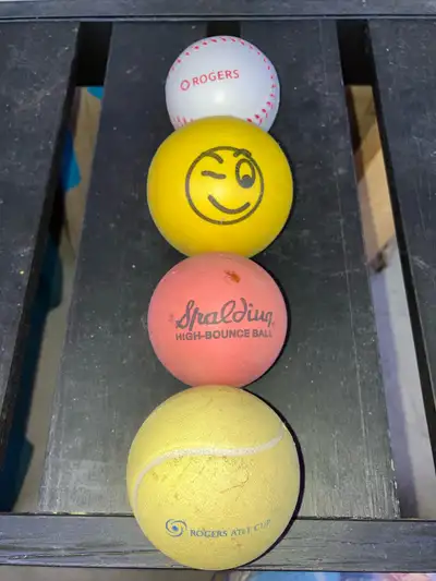 Assorted Spalding and Rogers Small Balls, View more