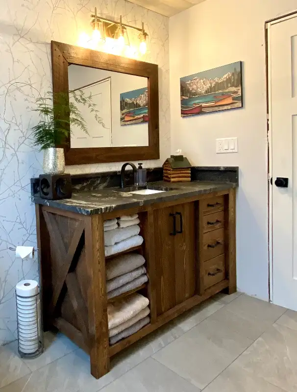 Solid Wood - Bathroom Vanities & Fixtures - Alberta Made in Cabinets & Countertops in Calgary - Image 11