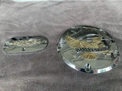 I have a Harley Davidson Derby Cover and Inspection Cover Derby Cover: Live to Ride, Ride to Live In...