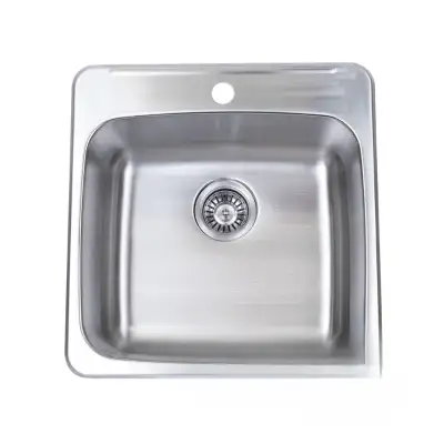 Évier simple, 1 trous, 8" de profond, Distribution DWP, View more