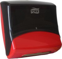 Tork Red and Black Multifold Paper Towel Dispenser