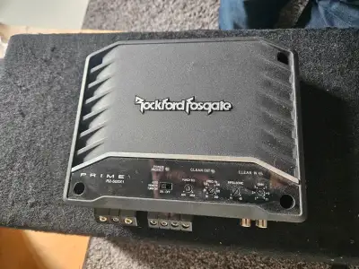 Rockford Fosgate R2-500X1 amplifier + Kenwood Bassworx Subwoofer, View more