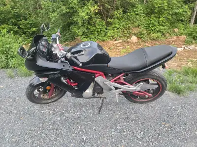 2006 Kawasaki Ninja 650R. Needs a new starter but works fine apart from that. Modified exhaust and w...