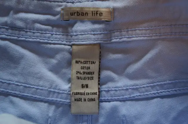 URBAN LIFE Purple/White Cotton Denim Shorts - Size 5/6 in Women's - Bottoms in City of Toronto - Image 5