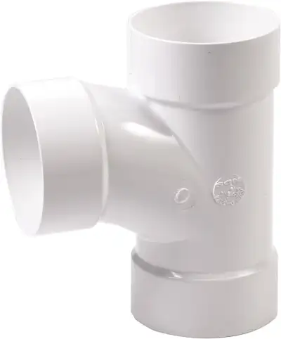 NDS 6P09 6" PVC Sewer & Drain Sanitary Tee, View more