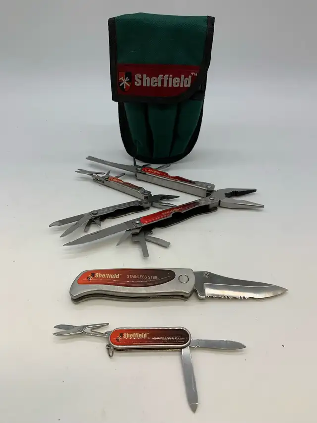 Sheffield Multi Tool Set With Knife & Pouch in Hand Tools in City of Toronto - Image 3