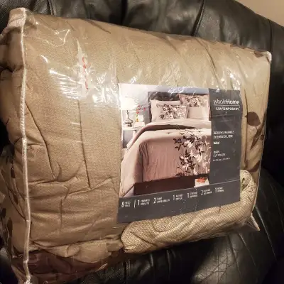 New Premium Queen 8pc. Comforter set with Sheet Set Bed in Bag, View more