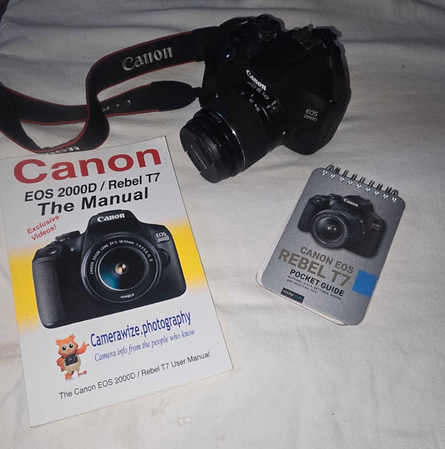 Canon EOS Rebel T7 18-55mm DC III Kit with Full HD Video Wi-Fi a in Cameras & Camcorders in North Bay