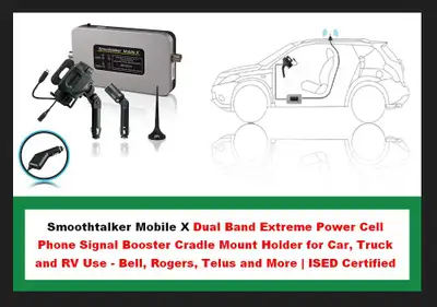 (NEW) SmoothTalker Mobile X Cellular Booster Mag Antenna Kit, View more