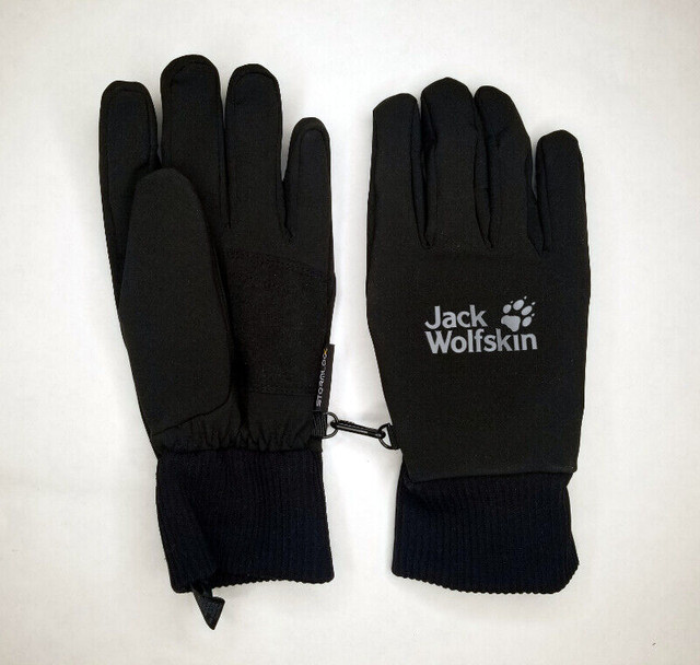 Jack Wolfskin Stormlock Supersonic XT Black Gloves, Large LG | Camping & Outdoors | Edmonton | Kijiji