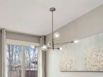 Works perfectly fine other than one of the bulbs is missing a cover. Comes with all LED bulbs. Comes...