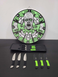 Zombie throwing knife board set