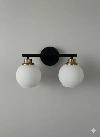 NEW - 2-Light Vanity Light Fixture, View more