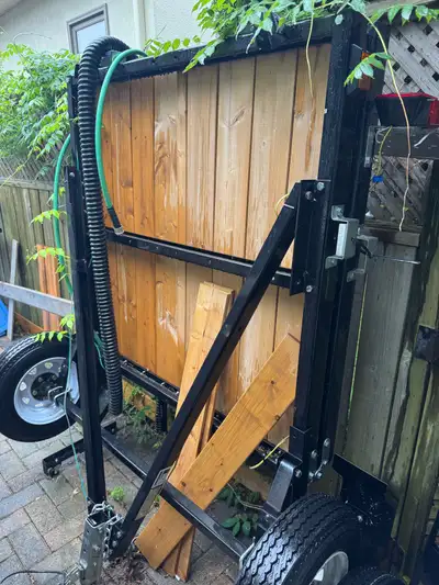 I purchased this trailer with a spare tire and installed a cedar deck. Never used. I am moving and w...