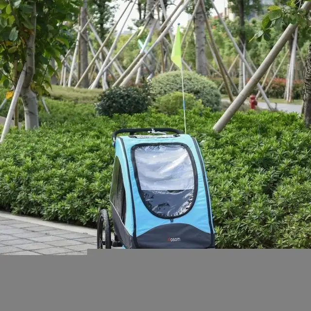 Child Bike Trailer 3 In1 Foldable Jogger 2-Seater in Strollers, Carriers & Car Seats in Markham / York Region - Image 9
