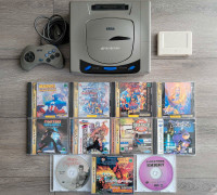 Sega Saturn (Modded) and Games