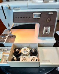 Singer Touch & Sew 758 Sewing Machine, needs new feed dogs, $65