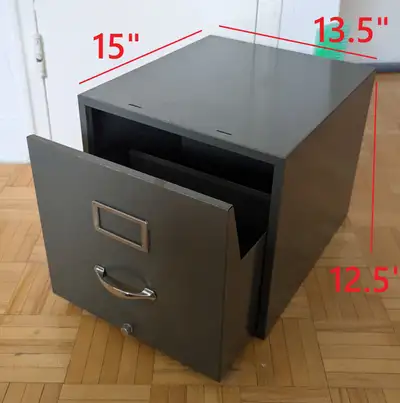 File Cabinet, 1-Drawer, Heavy Duty Office Steel Filing, Metal, View more