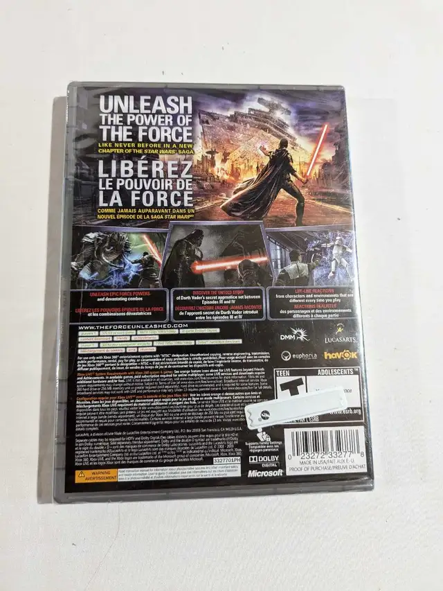 Star Wars The Force Unleashed Xbox 360 video game  in XBOX 360 in Charlottetown - Image 3