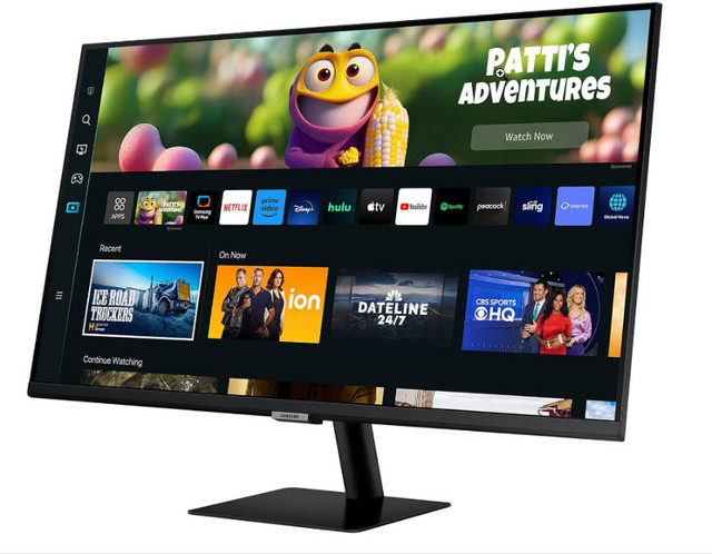 Samsung 32" M5 Smart Black UHD Monitor with Smart TV Apps in TVs in Calgary - Image 4