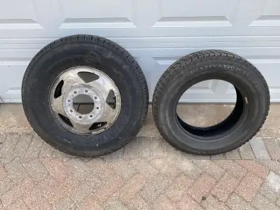 Have a Firestone Destination LI p215/70/R16 all season tire and a 2001 Ford F-350 dually Duraturn Tr...