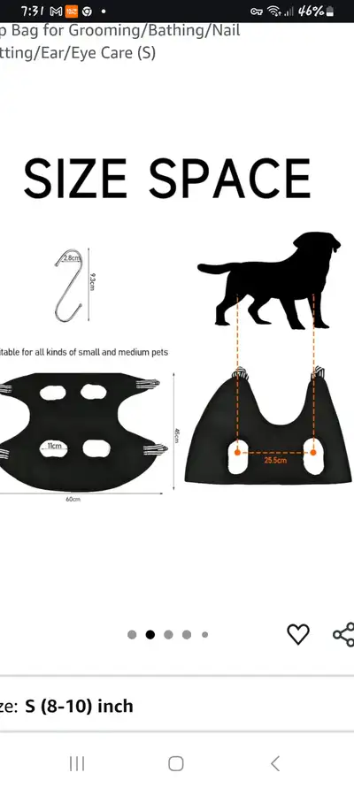 Dog/ cat grooming hammock, View more
