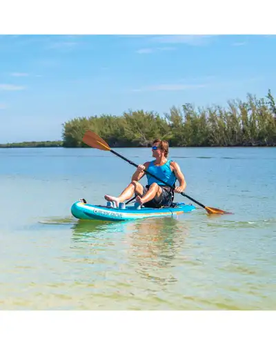 I'm selling a BODY GLOVE 9'6" PORTER inflatable kayak, perfect for calm waters and easy transport. T...