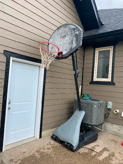 must sell basketball hoop first 100 dollars cash takes it away text 403 393 3479 if interested