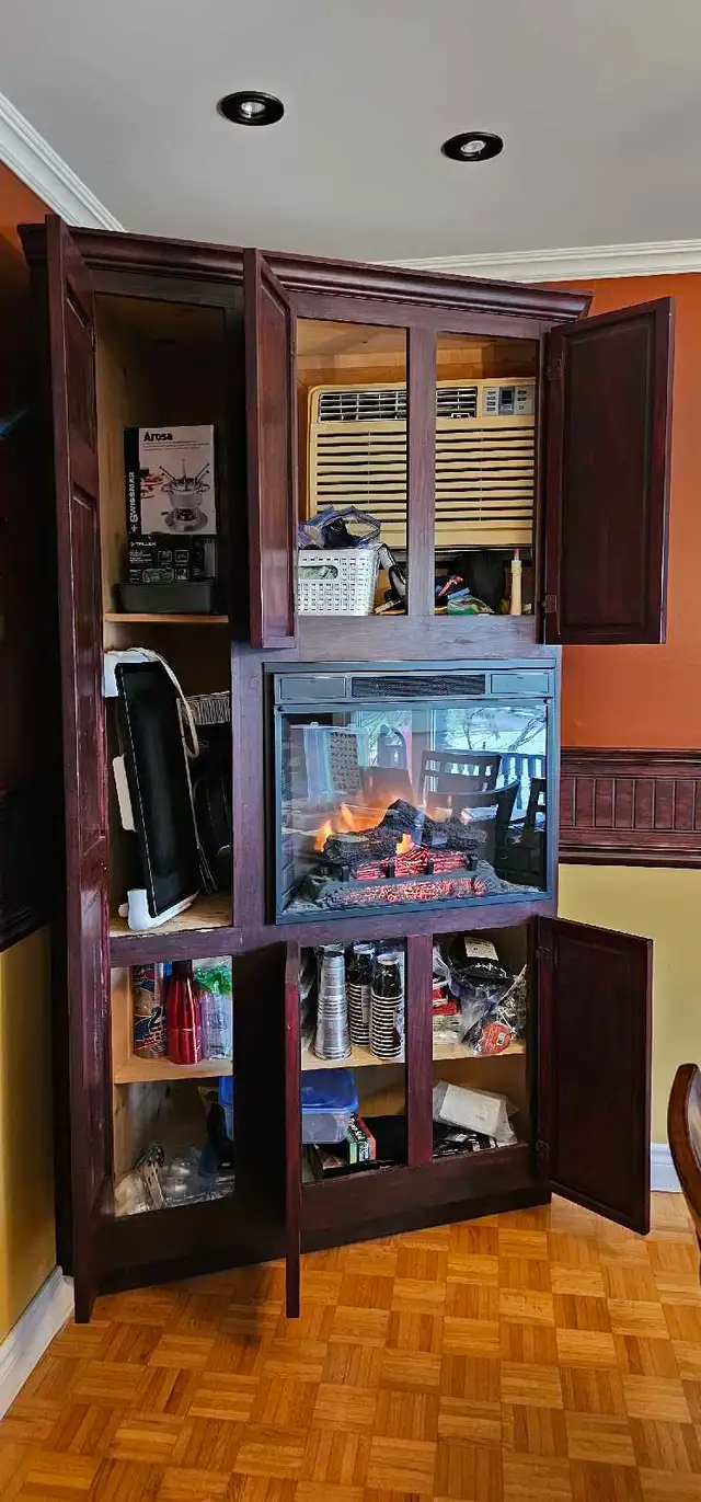 Meuble de coin avec foyer électrique  in Dressers & Wardrobes in Longueuil / South Shore - Image 8