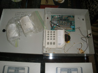 BOX OF SECURITY PANELS & PARTS