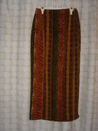Wrap skirt $35 size 8 brown print by Essence