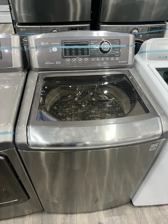 LG STAINLESS STEEL WASHER ELECTRIC DRYER SET  in Washers & Dryers in Oakville / Halton Region - Image 3