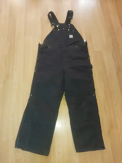 Carhartt insulated bib pants - 38x30, View more