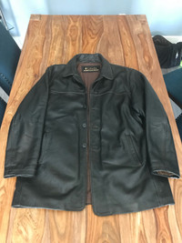 Manteau de cuir Columbia Size Large brun