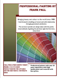 Professional Painting By Frank Pall At A Price You Can Afford