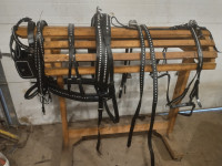 Spotted Leather Light horse Harness
