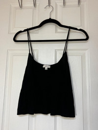 Wilfred Black Crop Tank Top