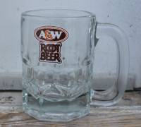 Vintage A&W Root Beer Glass Mug Logo used from 1986-2000