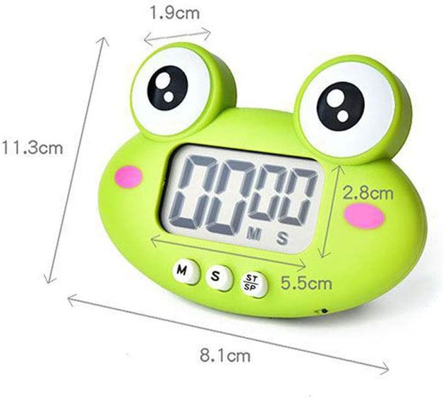 Cartoon Frog Electronic Timer 99 Min. Kitchen Timer,Study Timer in Other in Mississauga / Peel Region