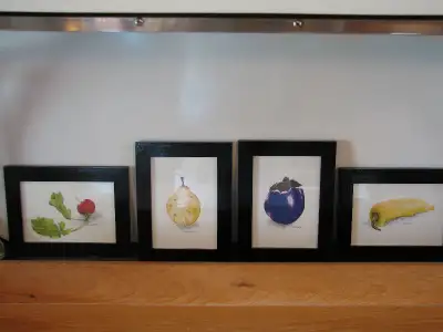 Hand Painted Original Water Colour Fruits and Vegetables Prints, View more