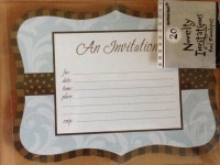 NEW PACKAGE OF 20 INVITATION CARDS