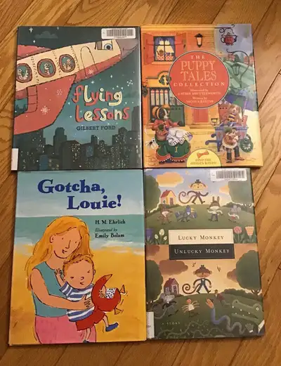 Used books in good condition. All books are hard cover. From a pet and smoke free home