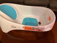 Baby Bathtub- 3 Soak (blue and white)