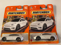 Matchbox Tesla model Y White