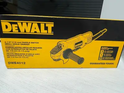 DEWALT 7.5 Amp 4.5-inch Corded 12,000 RPM Paddle Switch Small An, View more