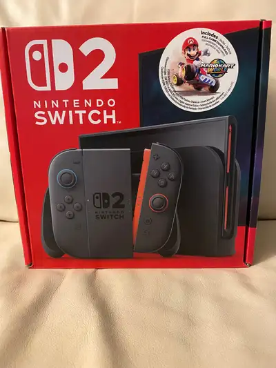 With Mario Kart World Console Bundle. Never opened.