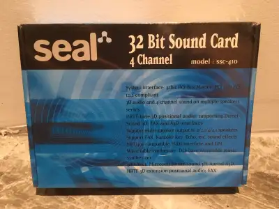 SEAL 32 Bit Sound Card 4 Channel model : SSC-410 (New), View more